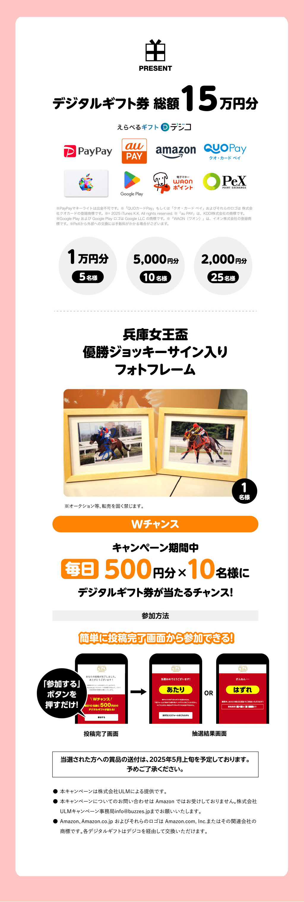 プレゼント内容