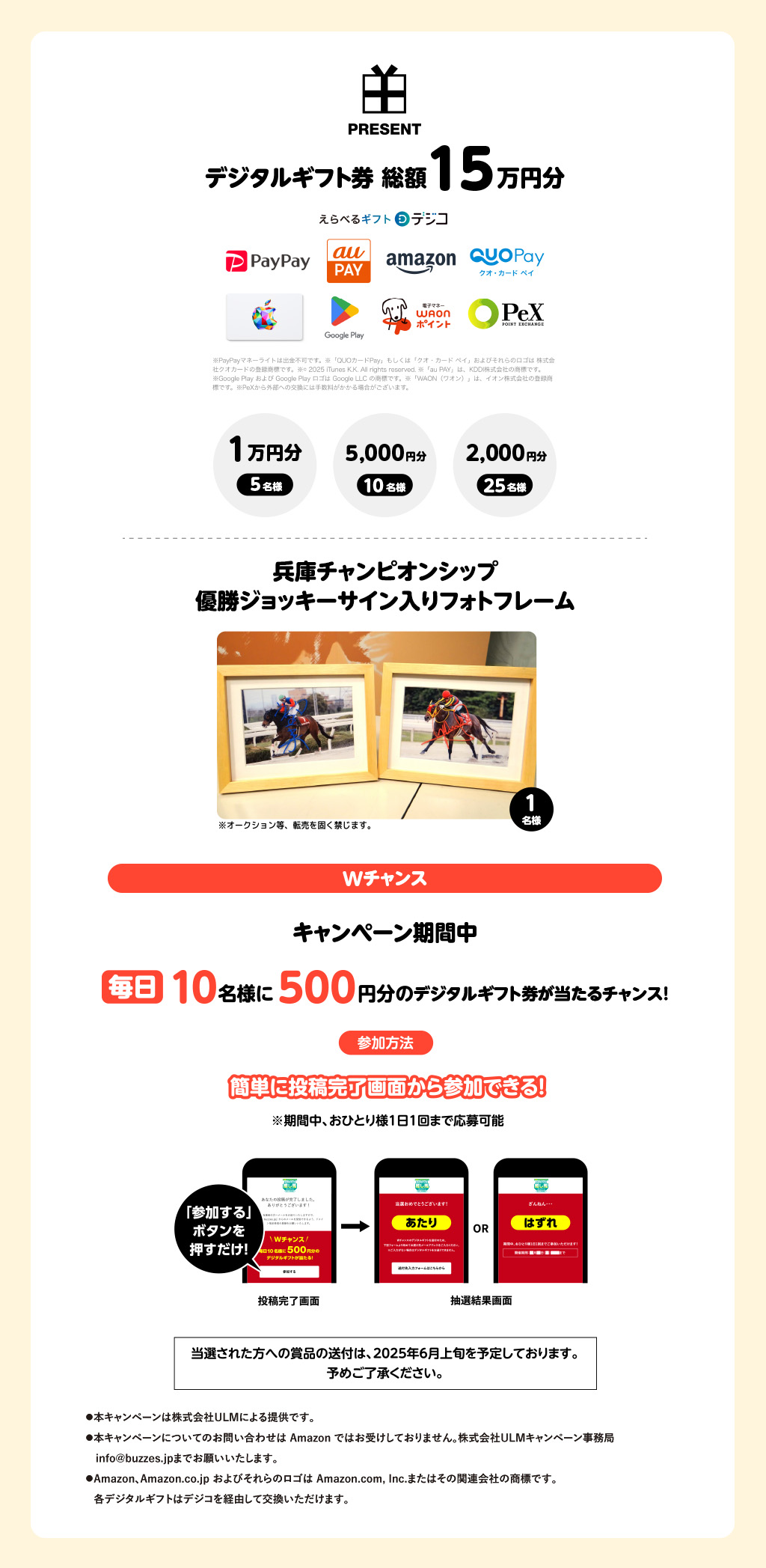 プレゼント内容