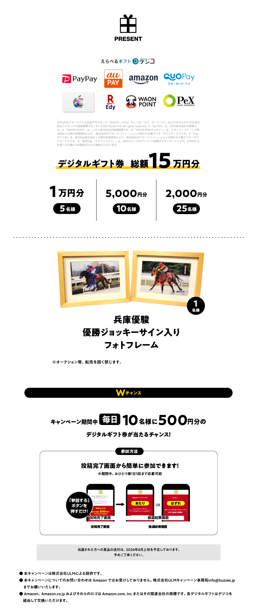 プレゼント内容